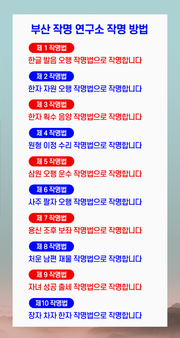 작명방법